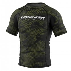 Extreme_Hobby_rashguard_HAVOC_krátký_rukáv_khaki